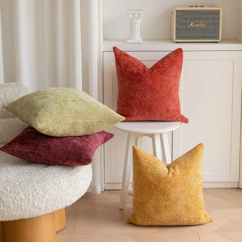 Miniatura 3 de LANANAS Juego de 4 fundas de cojín decorativas neutras de 18 x 18 pulgadas para sala de estar, sofá, cama, sillón, estilo bohemio, decoración
