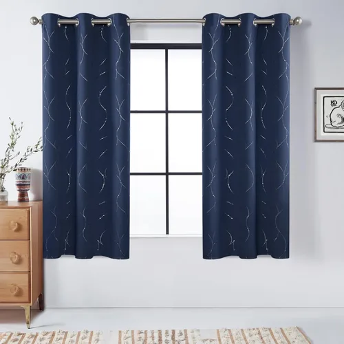 Miniatura 66 de BUHUA - Paneles de cortinas opacas para sala de estar, cortinas grises con aislamiento térmico, cortinas de ventana para dormitorio - 72 pulgadas