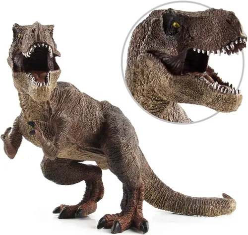 Tinsow Juguete grande de dinosaurio T-Rex de 12 pulgadas, figura grande de Tiranosaurio Rex para coleccionistas, decoración de fiesta, regalos