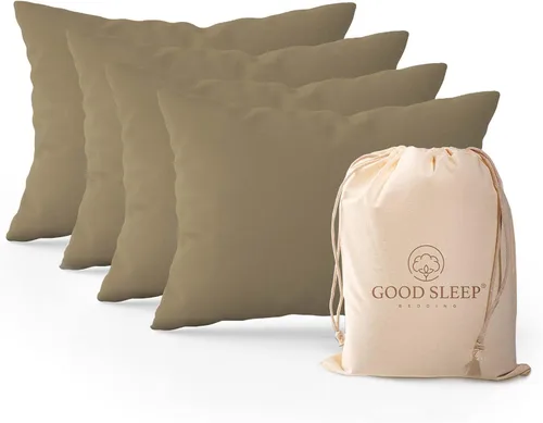 Miniatura 11 de Juego de 2 fundas de almohada Queen estándar, 100% algodón egipcio, ideales para el cuidado del cabello y la piel, fundas de almohada de tejido