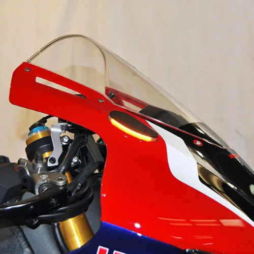 Miniatura 2 de New Rage Cycles Señales de bloqueo de espejo compatibles con Honda CBR1000RR-R