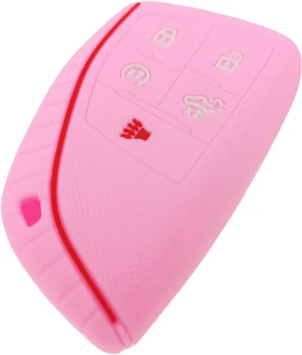 Miniatura 5 de Funda de silicona para llavero sin llave, compatible con Chevrolet Chevy Silverado 1500 2500HD 3500HD GMC Sierra 1500 2500HD 3500HD 2022-2024
