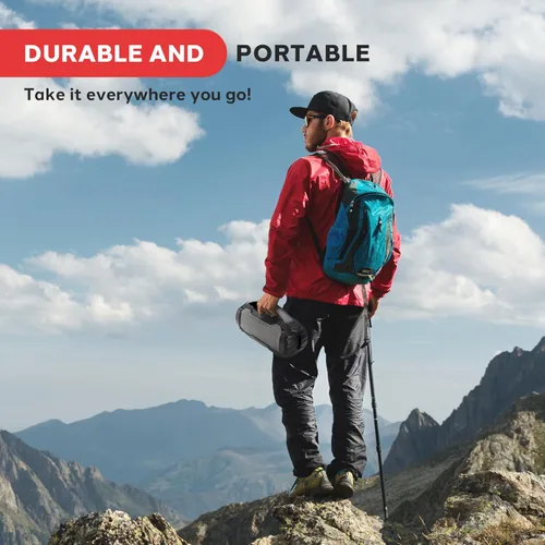Miniatura 5 de Pyle Altavoz inalámbrico portátil Bluetooth con micrófono manos libres con graves profundos función de sonido estéreo TWS - Altavoz impermeable IPX6