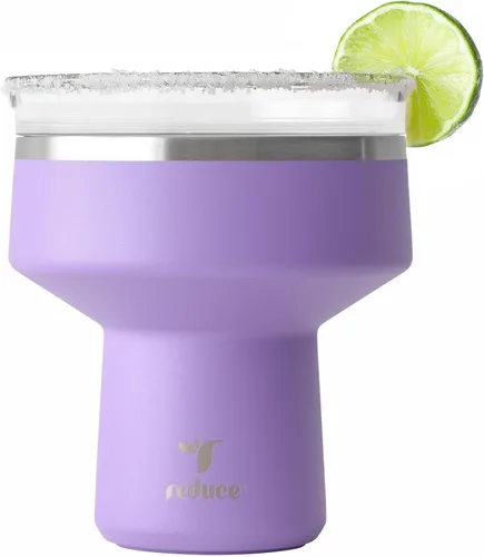 Miniatura 26 de Reduce Saltini - Vaso de cóctel de 16 onzas, vaso aislado de margarita con tapa, mantiene las bebidas frías durante 10 horas, alternativa al vaso