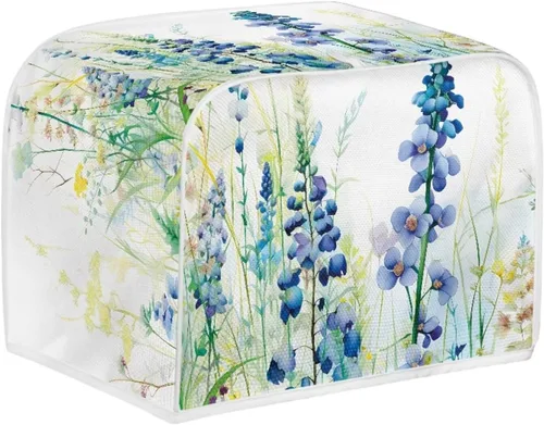 Miniatura 25 de Dolyues Beach Toaster Cover 2 Slice Universal Size Microwave Oven Dustproof Cover Women Gift Small Bread Cover with Portable Handle
