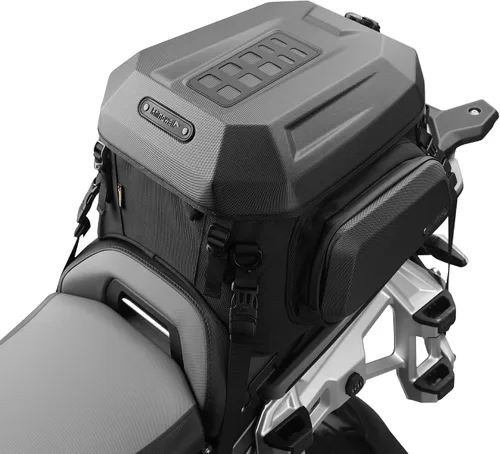 Miniatura 12 de Rhinowalk Bolsa Trasera para Motocicleta, Expandible de Cáscara Dura, Equipaje de Viaje de 12-18 L, Resistente al Agua, para Todo Tipo