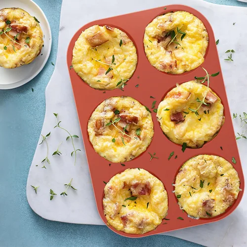 Miniatura 5 de Ocmoiy Molde de silicona para huevos de 4 pulgadas para sándwiches de desayuno, paquete de 3 moldes antiadherentes de silicona jumbo para panecillos