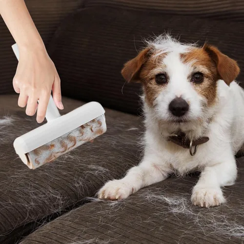 Miniatura 2 de Paquete económico de 16 rollos extra pegajosos de 6.3 pulgadas de ancho, repuestos de rodillos adhesivos para pelo de mascotas para suelo, sofá