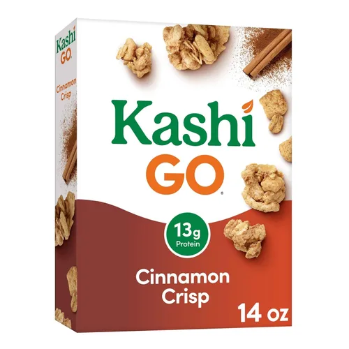 Miniatura 8 de Kashi Go - cereal para desayuno, miel de almendras Flax Crunch, proyecto verificado sin OMG, caja de 14 onzas (4 cajas)
