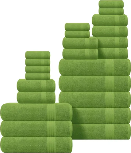 Miniatura 88 de GLAMBURG - Juego de 12 toallas faciales ultrasuaves de 13 x 13 pulgadas, 100% algodón, duraderas y altamente absorbentes, ideales para baño, cocina