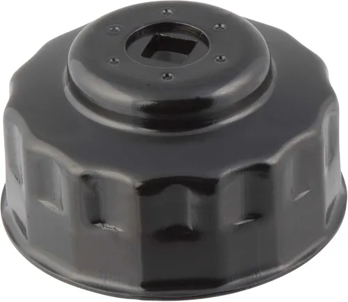 Miniatura 18 de Steelman 90mm x 15 Flauta Llave para tapa del filtro de aceite, accionamiento de 3/8 de pulgada, diseño de bajo perfil para espacios reducidos