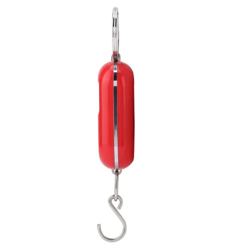 Miniatura 9 de Mini báscula electrónica, báscula de pesaje de pescado, portátil, 55.1 lbs/5G, báscula colgante digital, llavero de bolsillo, gancho