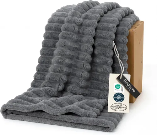 Miniatura 15 de Bedsure GentleSoft - Manta de forro polar azul para sofá, mantas suaves y acogedoras para mujer, lindas mantas pequeñas para niñas, azul claro, 108
