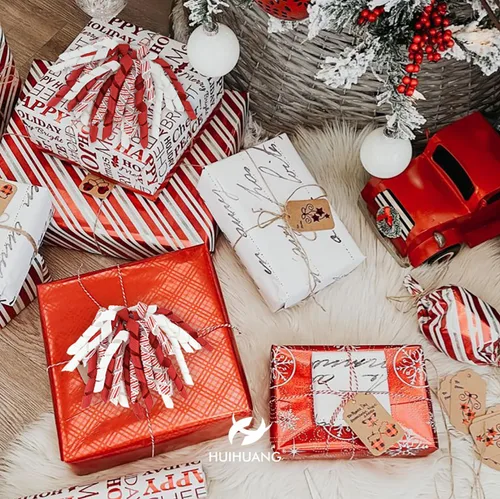 Miniatura 5 de HUIHUANG Lazo de regalo de Navidad para regalos, lazos rizados para envolver regalos, bastón de caramelo, lazos de Navidad rojos y blancos