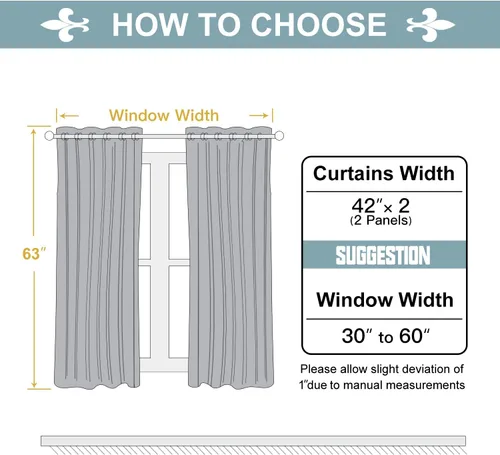 Miniatura 7 de ChrisDowa Cortinas 100% opacas para dormitorio con forro negro, 2 capas gruesas, totalmente opacas, con aislamiento térmico y ojales, juego de 2
