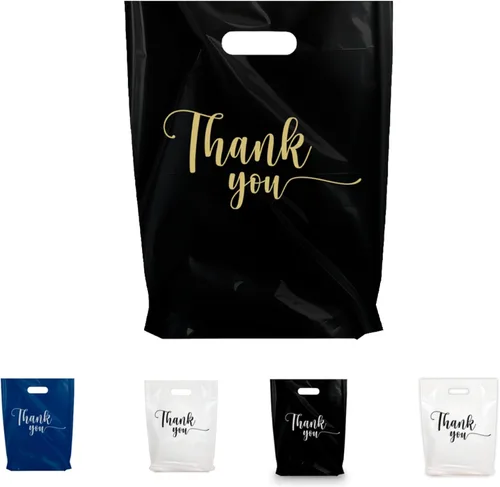 Miniatura 13 de BOLSAS DE ALMACENAMIENTO PARA TIENDA DE MERCANCÍAS "GRACIAS", diferentes tamaños 12 x 15 cm, 15 x 20 cm, 20 x 30 cm de 1,25 mm. Paquetes de Negro