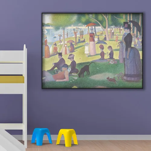Miniatura 3 de OKRA Un domingo en La Grande Jatte Póster - Impresión de Georges Seurat - Cuadro de arte impresionista - Pintura al óleo de paisaje naturaleza