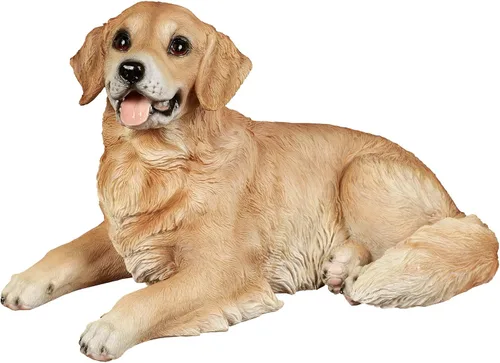 Miniatura 2 de Touch of Class Amigo leal realista Golden Retriever Escultura de perro multi cálida