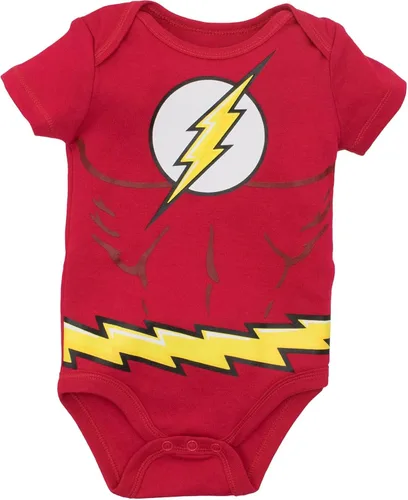 Miniatura 3 de DC Comics Justice League Batman Superman The Flash Baby 5 Pack Costume Bodysuits Newborn to Infant