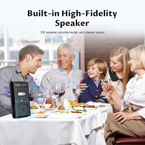 Miniatura 4 de Cassette Player Recorder & Tape Converter,Recording to USB/Tape from Mic, Convert Tapes to WAV via USB Drive, Portable Tape Player with Collar Mic