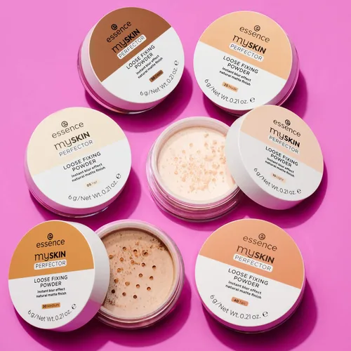Miniatura 3 de essence My Skin Perfector Polvo de fijación suelto Efecto de desenfoque instantáneo y acabado mate natural Vegano, sin parabenos, sin gluten