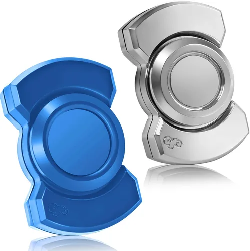 Miniatura 7 de Juguete giratorio 3 en 1 para adultos, deslizador de metal, con clicker, magnético para hombres adultos, juguete de escritorio de oficina, alivio