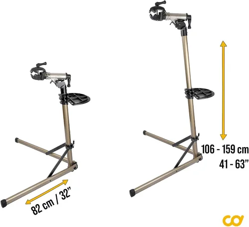 Miniatura 7 de BikeHand Soporte de reparación de bicicletas - Soporte de trabajo portátil para mecánicos de bicicletas para el hogar - para mantenimiento