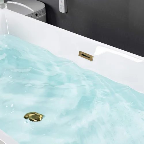 Miniatura 13 de WOODBRIDGE BTA1512-BG-Drain &O + Pillow Bañera, oro cepillado