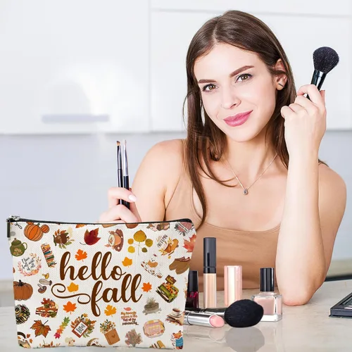 Miniatura 4 de Bolsa de maquillaje, Blanco, Otoño