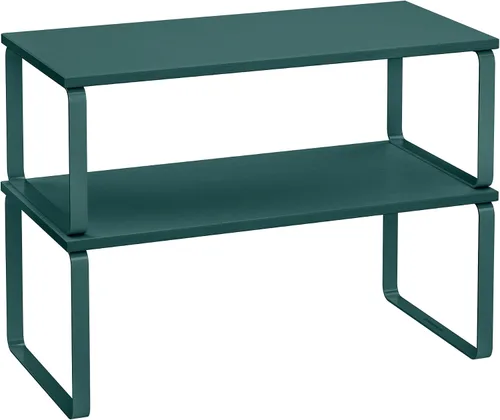 Miniatura 17 de SONGMICS Estante Organizador de Gabinete, Juego de 2 Estantes de Encimera de Cocina, Almacenamiento de Cocina, Estante de Especias, Apilable