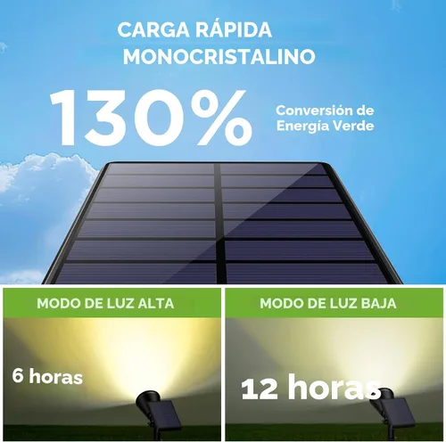 Miniatura 4 de InnoGear Luces Solares Exteriores Impermeables Luz Solar de Jardín para Exterior Patio Iluminación de Paisaje Luces Puntuales para Senderos Foco Luz