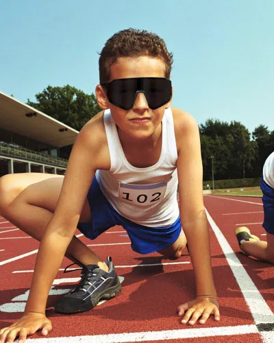 Miniatura 5 de FEISEDY Gafas de sol para niños, gafas de sol de béisbol juveniles, UV400, deportes, adolescentes, ciclismo, sombras para niños y niñas de 8 a 16
