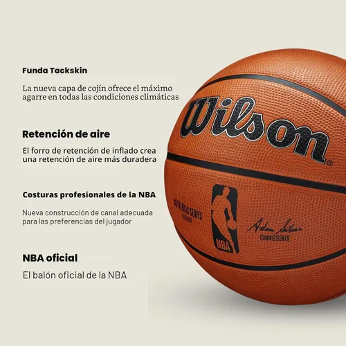 Miniatura 4 de Wilson NBA Authentic Series - Balones de baloncesto para exteriores