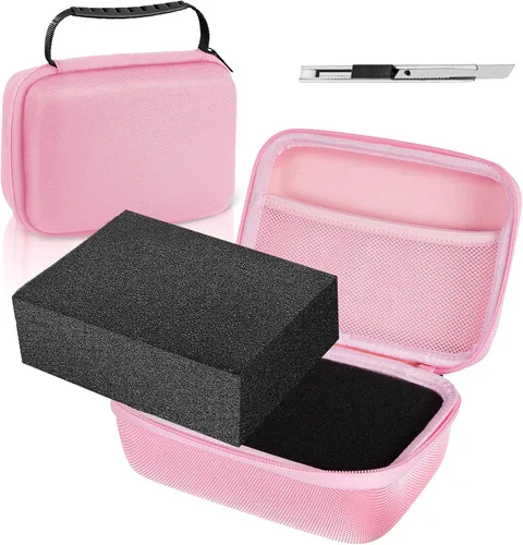 Miniatura 13 de Relaxweex Estuche rígido de EVA con espuma personalizable de 7.1 x 4.7 x 3.1 pulgadas, funda protectora de transporte de EVA a prueba de golpes