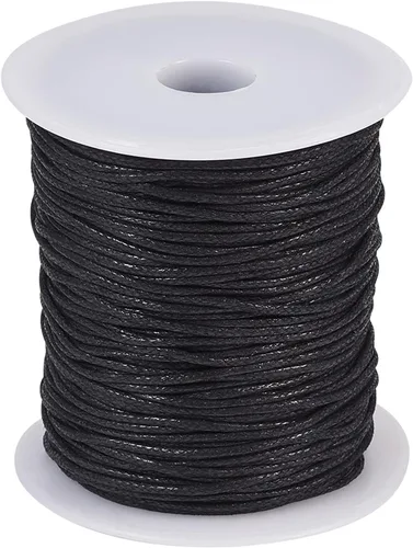 Miniatura 10 de Cordón de algodón encerado de 100 yardas, hilo de algodón trenzado naranja oscuro, cuerda de cuentas trenzada, cuerda para collar, pulsera, collar