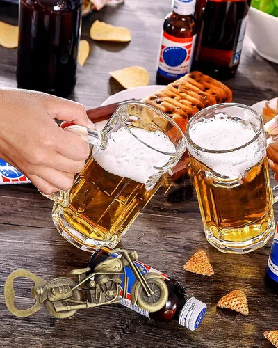 Miniatura 6 de Abridor de botellas de motocicleta BOYIDEW vintage abrebotellas de cerveza único motocicleta regalos de cerveza para regalos de cumpleaños hombres