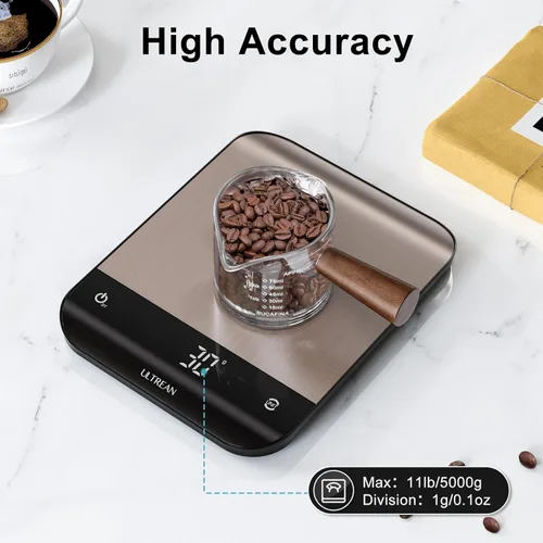 Miniatura 3 de Ultrean Báscula de Alimentos, Báscula de Cocina Digital con Pantalla LED, Peso en Gramos y Onzas para Hornear y Cocinar, 6 Unidades con Función