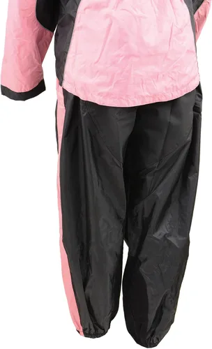 Miniatura 2 de Milwaukee Leather Traje de lluvia de motocicleta resistente al agua para mujer con cinta reflectante Hi Vis