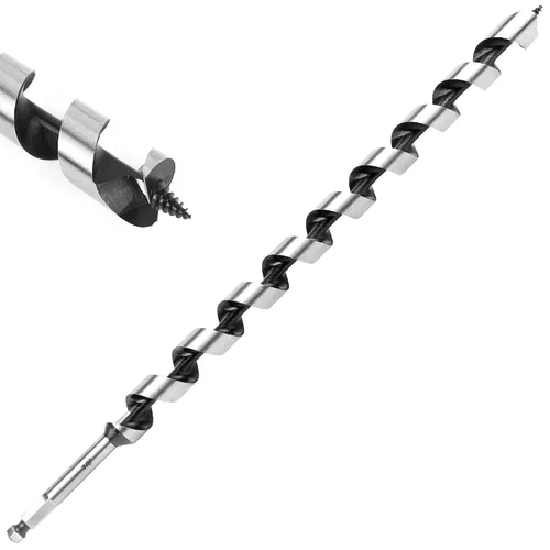 Miniatura 20 de Broca de taladro de 1-1/2 pulgadas x 9 pulgadas para madera, vástago hexagonal de 1-1/2 pulgadas, broca larga para madera suave y dura, plástico