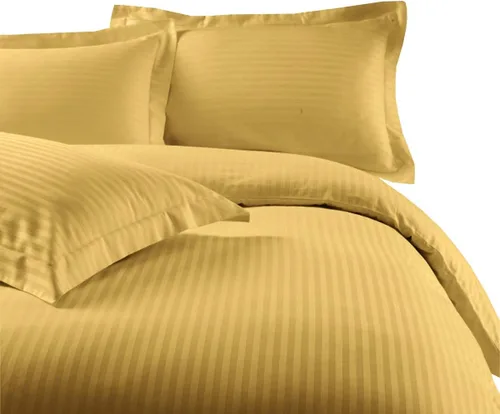 Miniatura 22 de sheetsnthings Juego de ropa de cama a rayas de 300 hilos, 100% algodón, 5 piezas, tamaño individual, extra largo, XL, color negro, 3 piezas y 2
