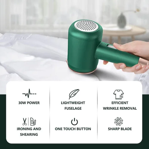 Miniatura 4 de Mini máquina de planchar portátil de mano, mini plancha de vapor de viaje 2024, plancha de vapor eléctrica para prendas de vestir: perfección sin