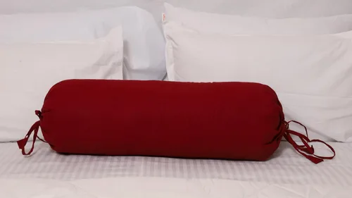 Miniatura 3 de Saffron HANDICRAFTS - Funda de almohada de algodón, con cierre de cuerda, fácil de quitar, lavable, 8 pulgadas de diámetro, 24 pulgadas de largo