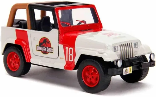 Miniatura 8 de Jada Toys Jurassic World 1:32 Jeep Wrangler - Coche fundido a presión, juguetes para niños y adultos