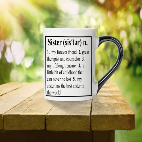 Miniatura 2 de Regalos para hermanas, taza de café de cerámica de 16 onzas, taza de café para la mejor hermana del mundo, regalos para hermanas de hermana, regalos