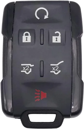 Horande Funda de Reemplazo para Llavero de 6 Botones, Compatible con Chevy Suburban Tahoe Silverado Colorado GMC Yukon Sierra Canyon, Llavero de