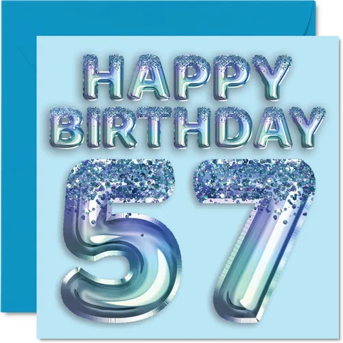 Miniatura 128 de Stuff4 Tarjeta de primer cumpleaños para niños, globo de fiesta con purpurina azul, tarjetas de feliz cumpleaños para niño de 1 año, nieto, hijo, 57