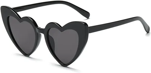 Gafas de sol con forma de corazón para mujer, gafas retro estilo vintage de ojo de gato para regalo de Navidad