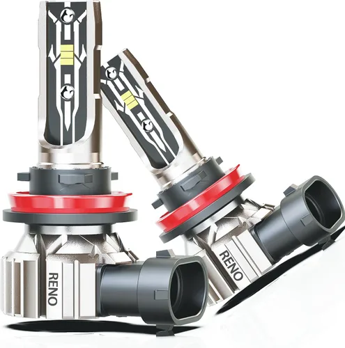 Miniatura 17 de RENO Combo de bombillas 9005 H11, bombillas antiniebla H11 9005 sin ventilador 6500K 800% más brillantes 9005 H11 bombillas antiniebla auxiliar