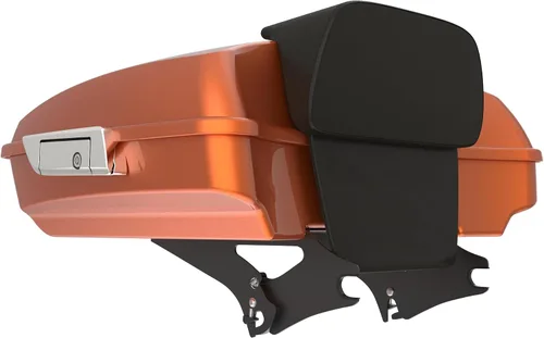 Miniatura 141 de King Tour Pack para Harley Alpine Green, cierre de paquete turístico, portaequipajes superior, soporte de montaje negro, placa de metal para Harley