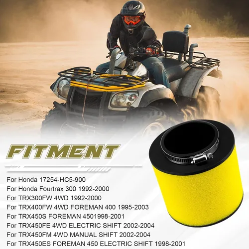 Miniatura 2 de TRX 300 Filtro de aire para Honda Fourtrax 300 Foreman 450 TRX 300 TRX300FW TRX 400 TRX400FW Foreman 400 TRX 450 TRX450FM TRX450S TRX450FE TRX450ES